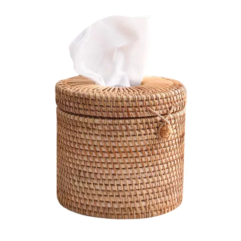 

Коробка для бумажных полотенец из ротанга, стол для гостиной, бумажная трубка для рисования, креативная простая коробка для салфеток высокого качества в отеле, скандинавские Ins