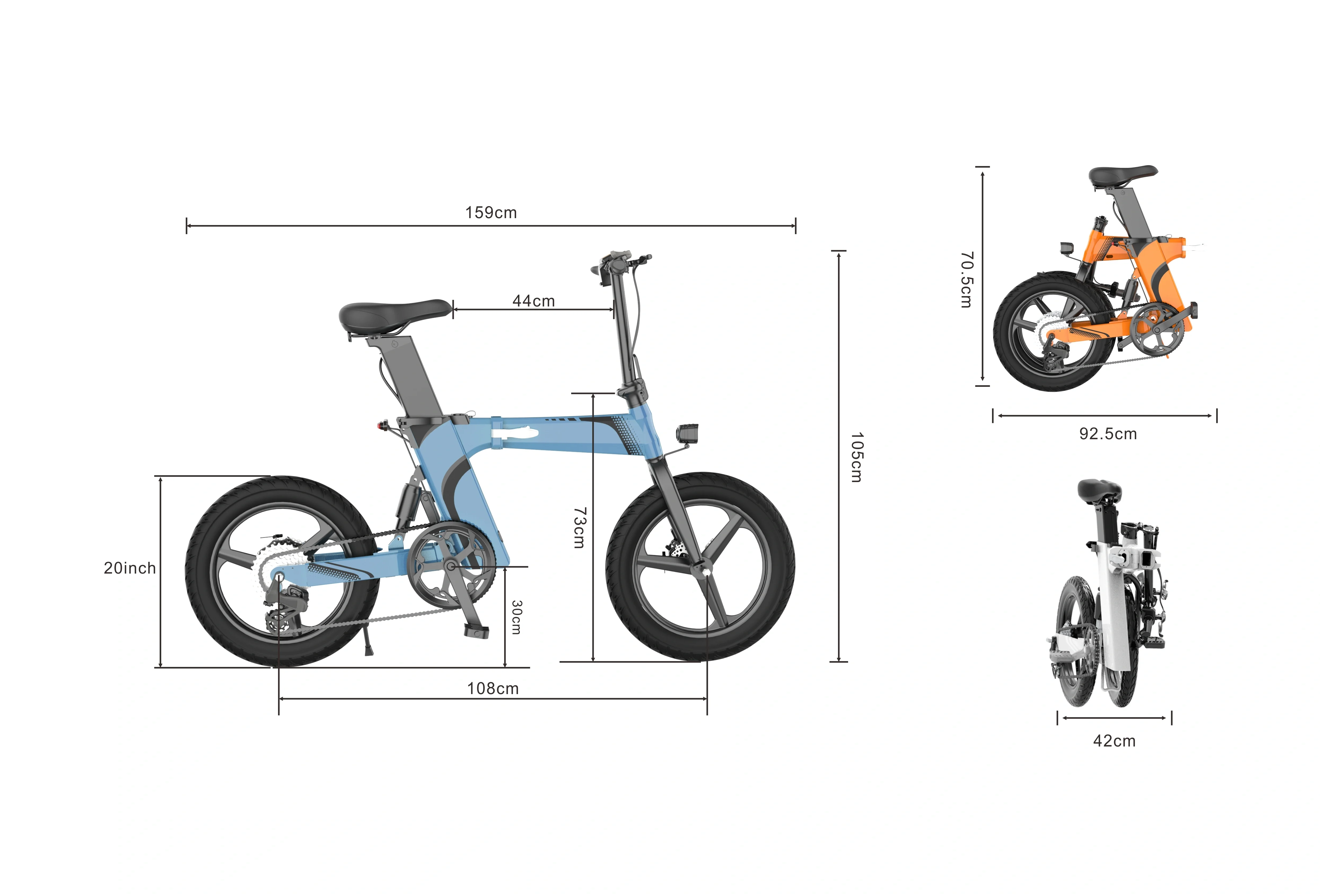 Z7 Electric Bike US Stock 250W 20Inch 36V Battery Up to 25km/h Safety Power Cut Off Switch Electric Bicycle for Adults