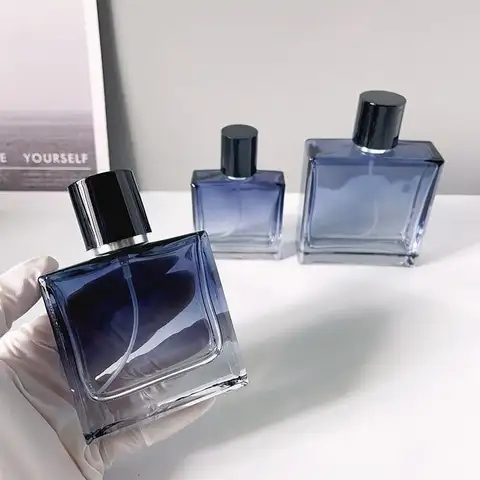 1Pc30Ml/50Ml/100Ml Gradient Blue Glass Perfume Sprayer - Portable Refillable Travel Spray Bottle for Perfume, Cosmetics, and Liquids, Perfume Bottle