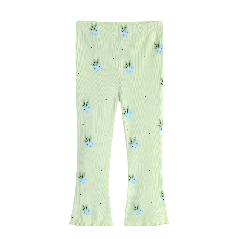 

Jumping Meters Girls Flare Pants Full Length Floral Print Leggings Pencil Trousers Kids Fashion Autumn Collection