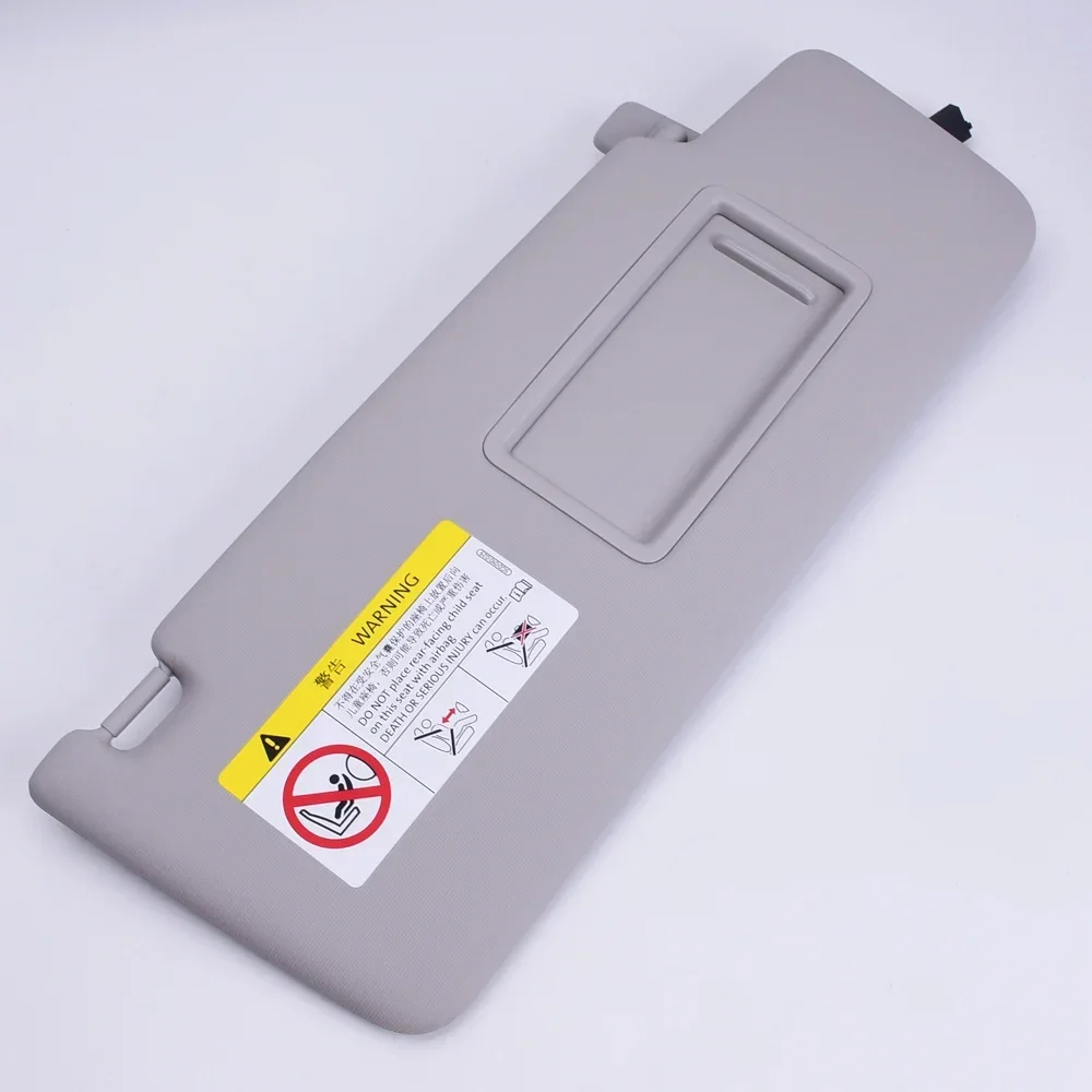 ل VW Tiguan mk2 2017 + Touran 2016 + ID.4 2021 2022 ~ 2024 لوحة حاجب الشمس الأمامية الداخلية للسيارة مع مرآة ماكياج ضوء حاجب من الشمس #5