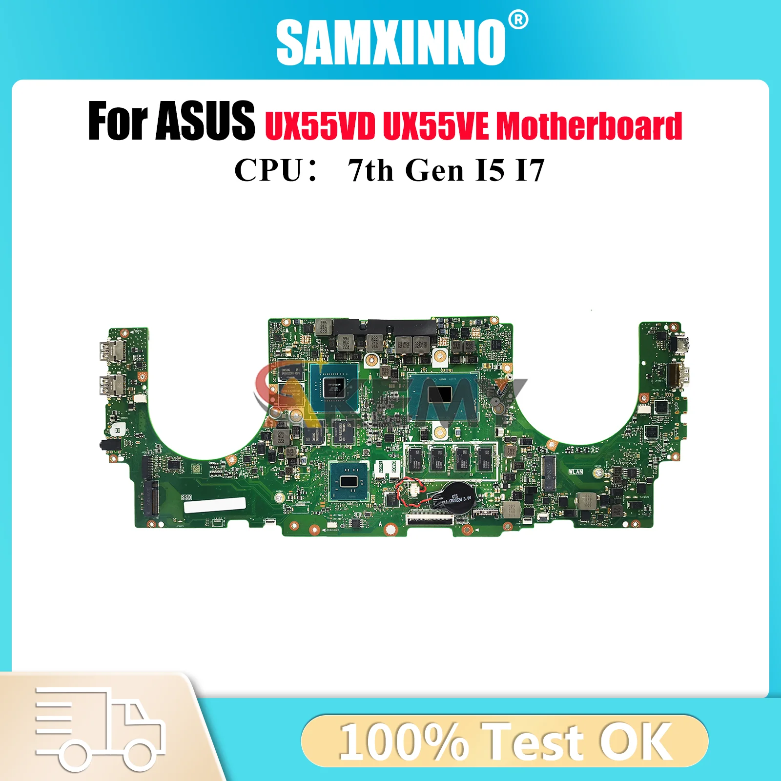 

Материнская плата UX550VD для ноутбука ASUS ZenBook UX55VD UX580G UX55VE UX550, материнская плата для ноутбука с процессором I5 I7, 100% тестирование, ОК, быстрая доставка