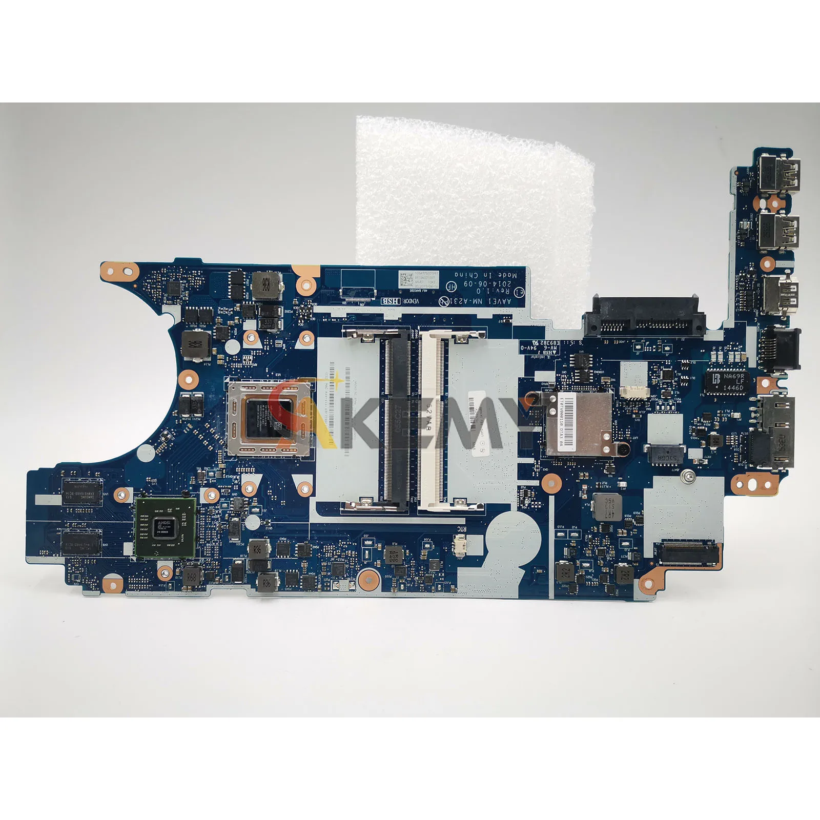 Scheda madre del computer portatile NM-A231 per Lenovo E455 con CPU A6 A8 A10 DDR3 completamente testata al 100%