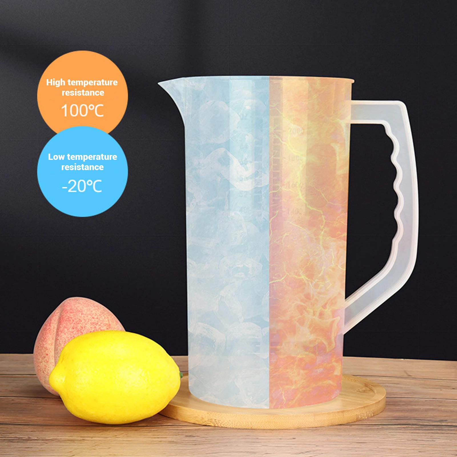 

Easy-Mix Juice Container Multifunction Mixing Pitcher for Drinks For Smoothies Iced Coffee Tea Drinks