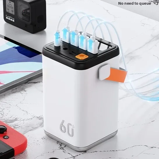 

Портативный источник питания большой емкости Pd20w, 200 Втч, 60000 мАч, длительный срок службы, мобильный источник питания для хранения энергии на открытом воздухе