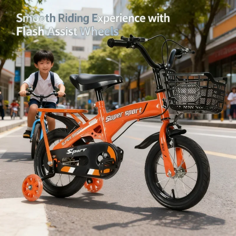

Orange rear seat model Vikabe Children's Bicycle3-6One9-10Years Old5Boys' bicycles for older children, girls' bicycles, children