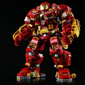 Marvel Avengers Bausteine Spielzeug, Ziegelmodell -Superhelden, Hulk Buster -Mecha -Geschenke für Jungen und Erwachsene, Iron Man, New, 2000 + PCs 8 Hauptverkäufe Marvel Fera - №3