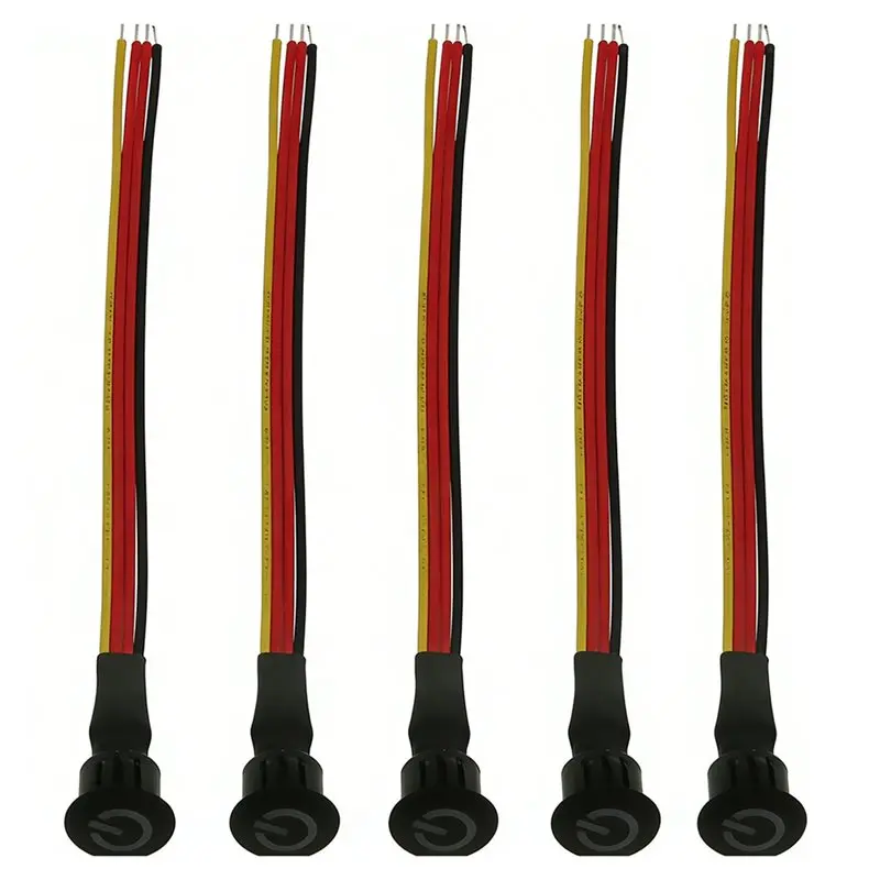 DT51 5-Pack Dimmable Touch Sensor Button Smart Home Switch Controller DC3.7-24V for LED Strip Light 16T