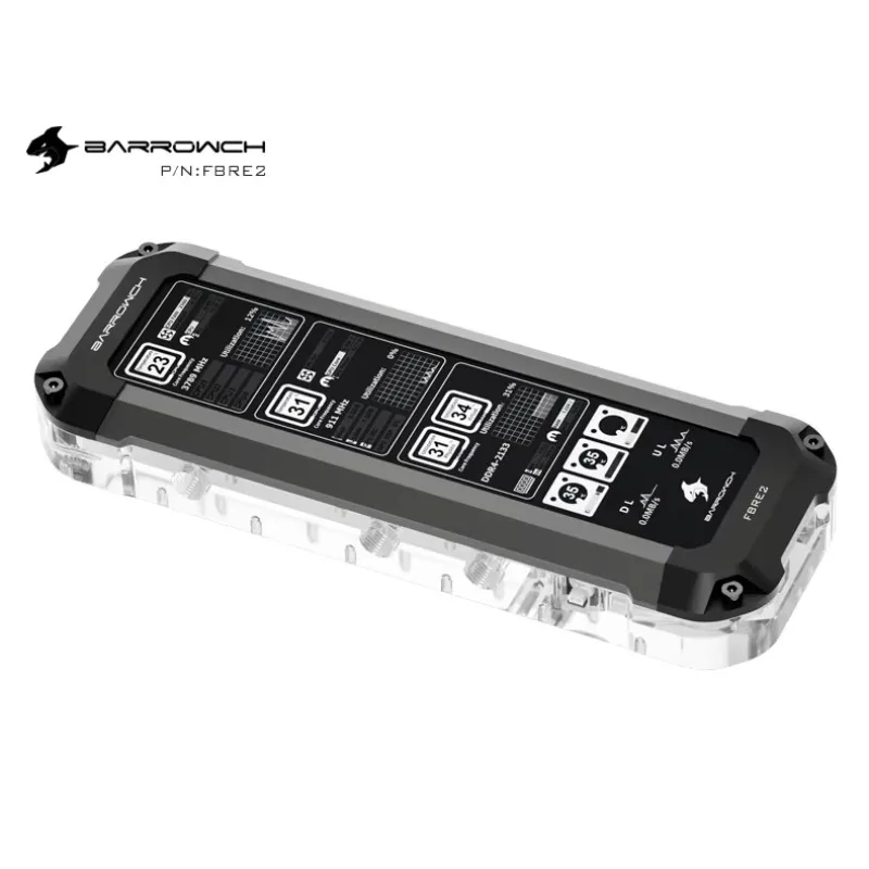 Barrowch AIO Reservoir + display screen(8.8-inch), MOD water cooling accessories 5V ARGB 3PIN Motherboard AURA SYNC