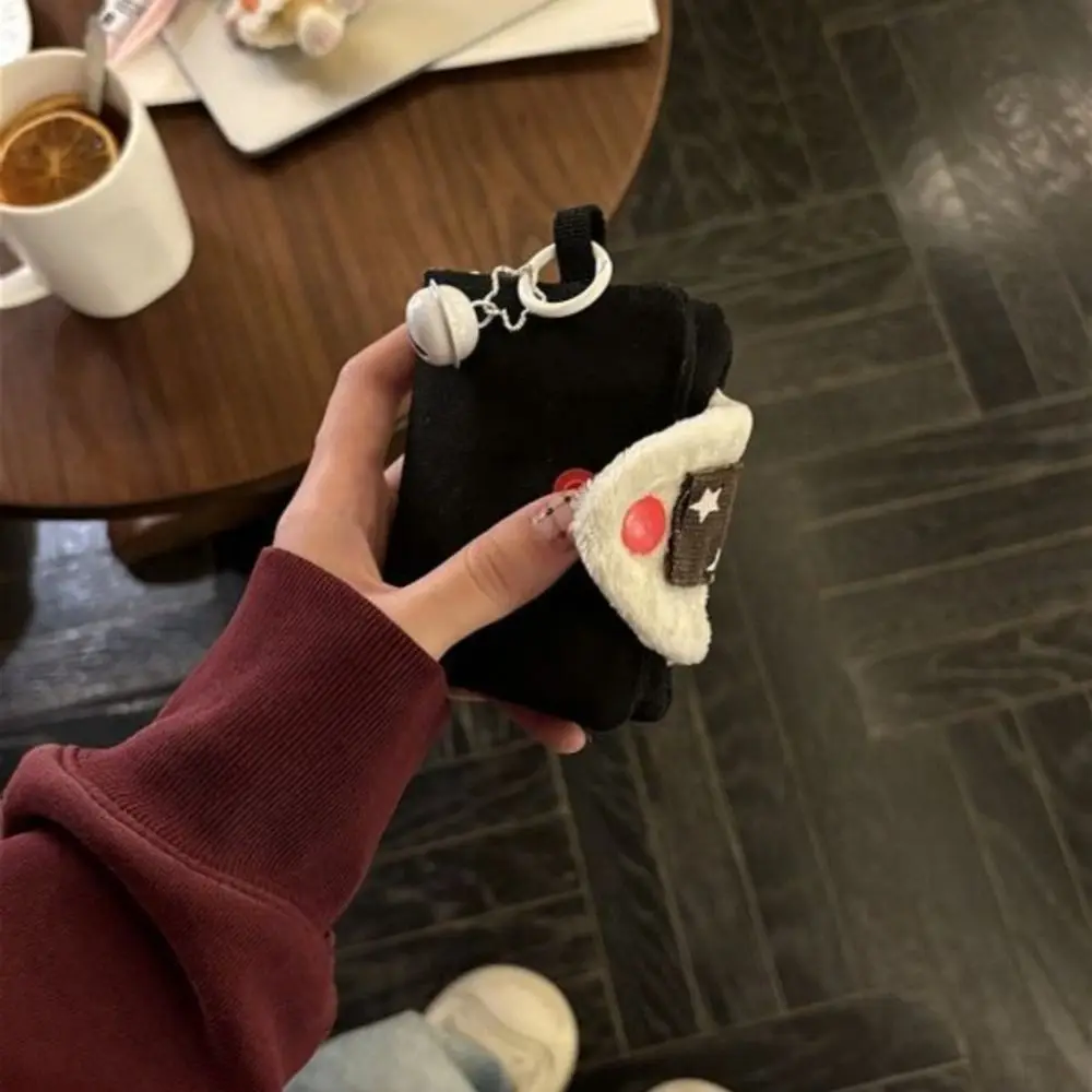 Multi-Purpose Cute Rice Ball Card Holder Portable Canvas Coin Purse Wallet Money Card Integrated Small Bag ID Bag Storage Bag