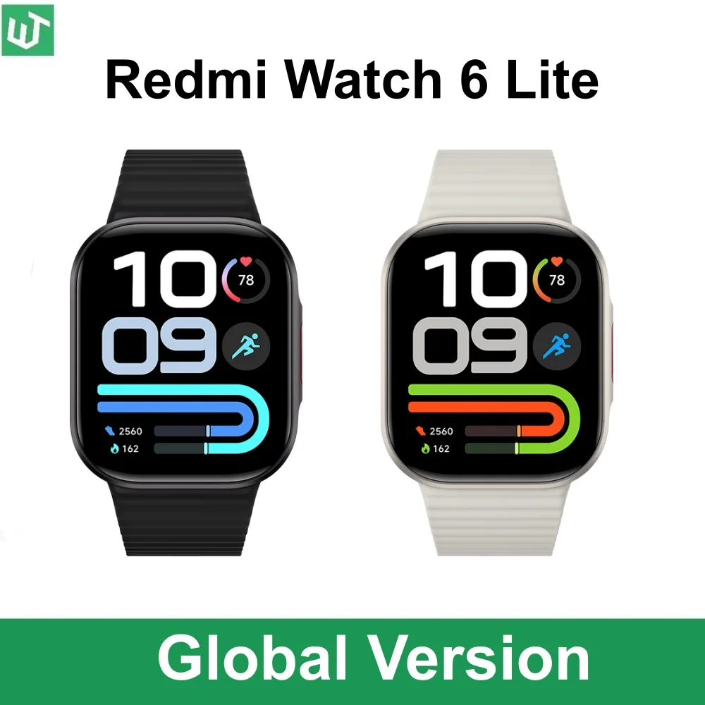 Globalna wersja Redmi Watch 6 Lite – inteligentny zegarek z 1,96-calowym wyświetlaczem AMOLED, funkcją połączeń przez Bluetooth, całodobowym monitorowaniem stanu zdrowia i baterią o pojemności 470 mAh