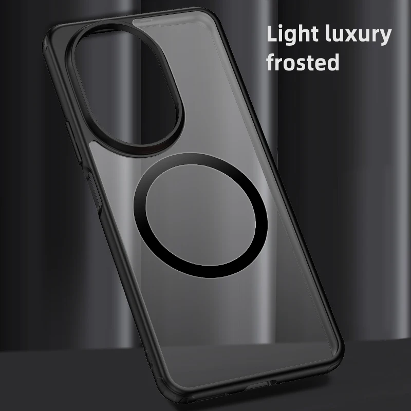 

Магнитный прозрачный жесткий чехол для HUAWEI NOVA 14 PRO NOVA14 Ultra, задняя крышка, мягкая силиконовая рамка, противоударный матовый прозрачный корпус
