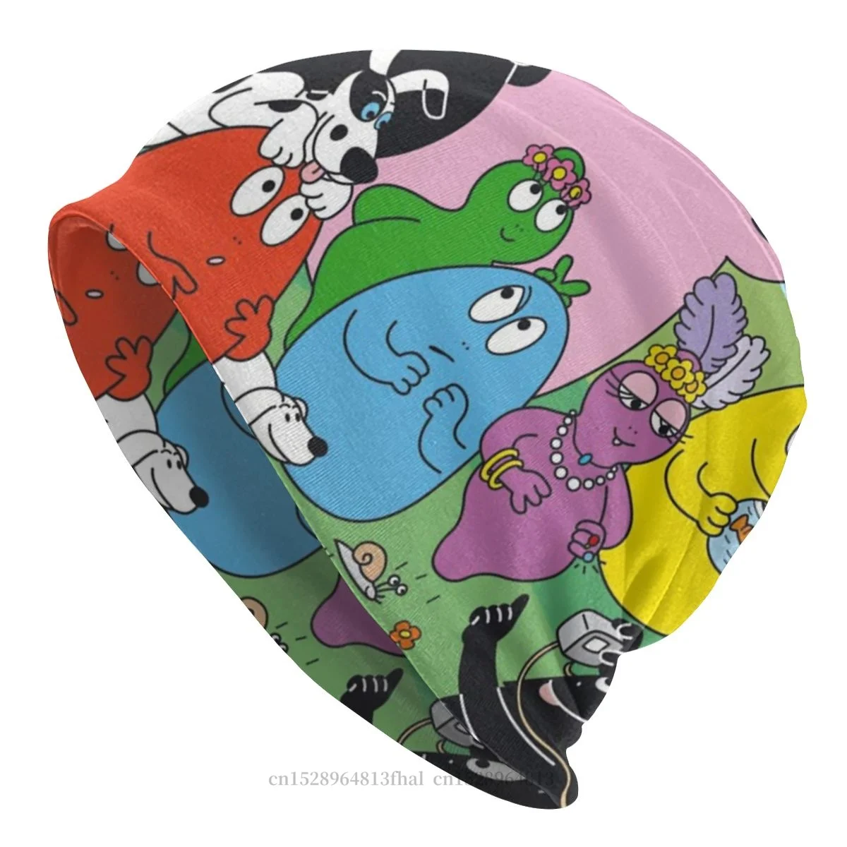 Les Barbapapa Barbamama Parent Animation Skullies Beanies Caps Family Hat Winter Warm Bonnet Hats Men Women's Hip Hop Ski Cap