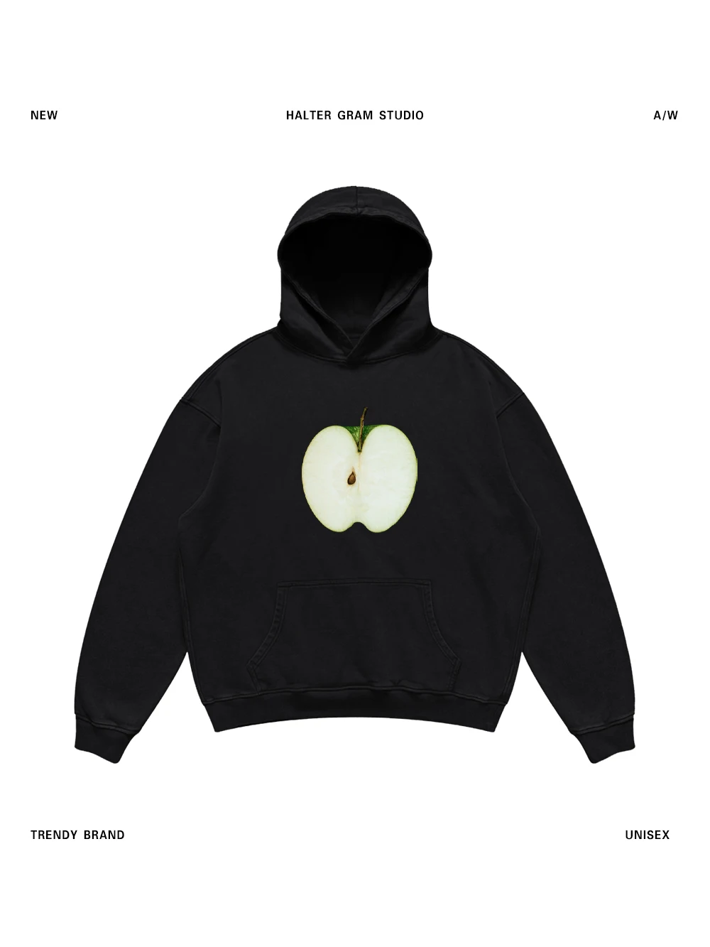 

Оверсайз худи-свитшот с принтом, свободный крой, повседневный, с длинными рукавами, из термохлопка, молодежный, модный, весна-осень