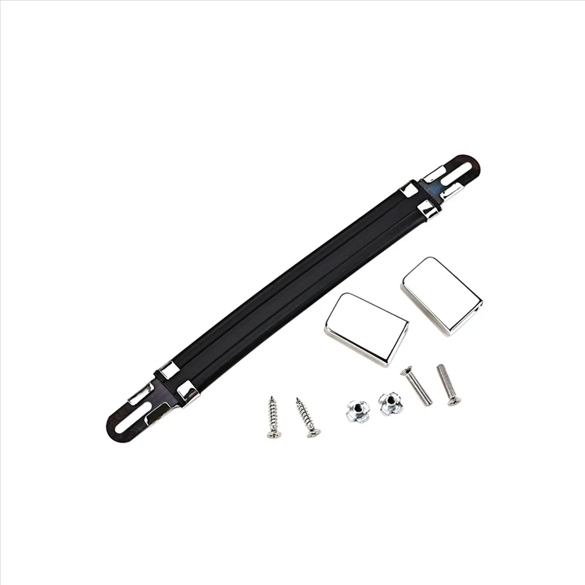 

TUREBG 2X Guitar Tube Amplifier Cabinet Handle with Silver Plated End Caps Speaker Cabinet Amp Strap Handle