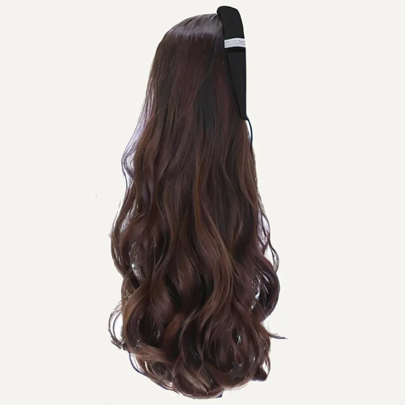 Birthday Gift, Gentle Girl, Black Wig Style, Elegant Slightly Curly Long Hair, Ready To Wear At Any Time