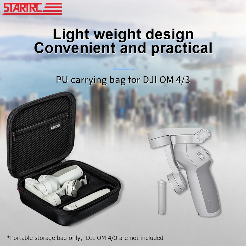 Storage Bags for DJI OM 4 Carrying Case for DJI Osmo Mobile 4/3 Handheld Gimbal Portable Bag Tripod PU Hard Shell Handle Box