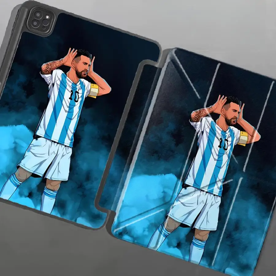 Holder Cover Tablet Case For iPad Mini 6 7 Pro 11th 10th 9th 8th 7th 12.9inch Air 4 5 M3 M2 M4 11inch Pro 2025 Soccer Player 10