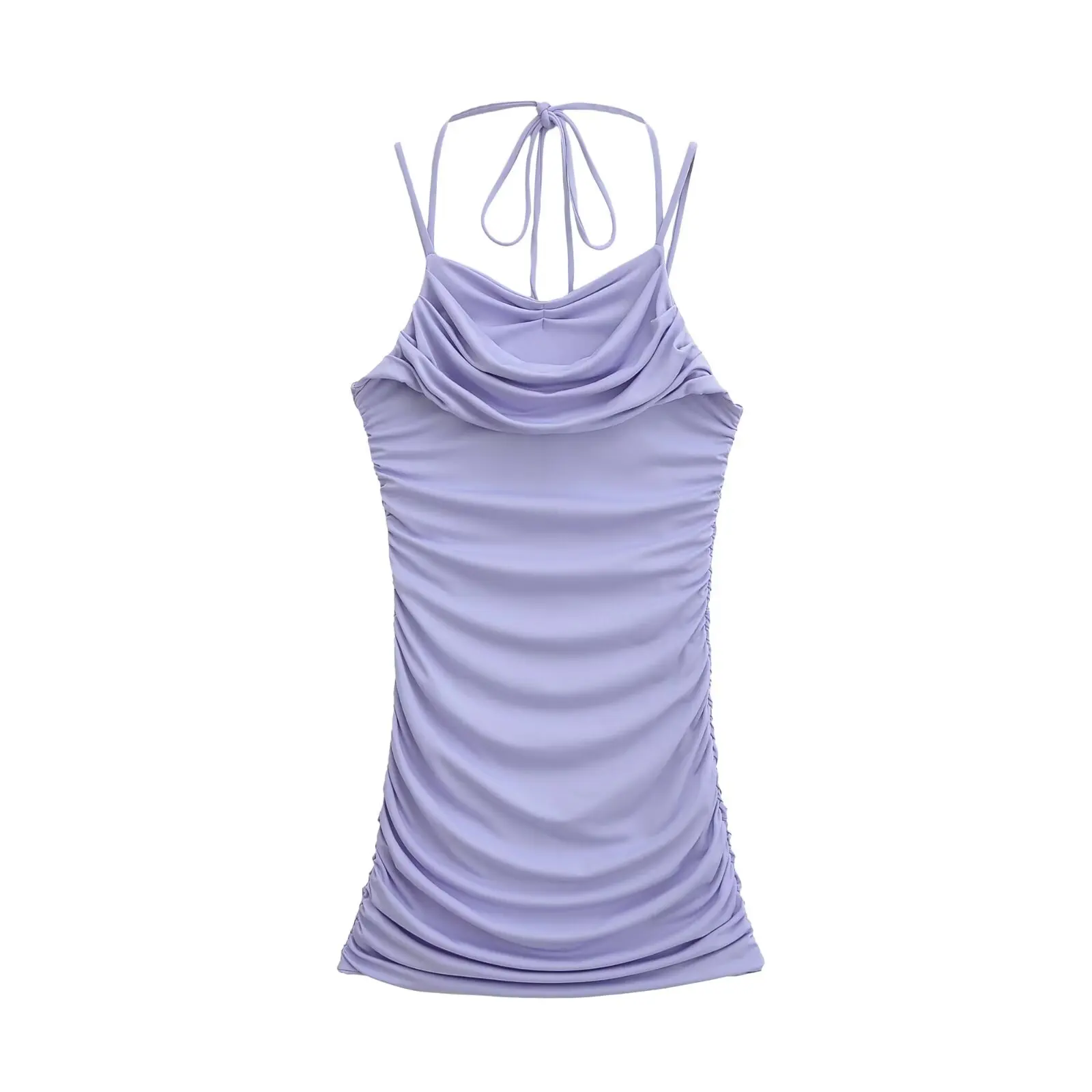 

Pure Desirable Sexy Folded Hem Strapl Dr Women's Slimming Summer ort Bal Skirt High Waist Sexy Summer Dr