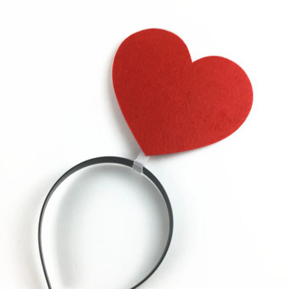 

2Pcs Cute Love Heart Hair Accessories Adorable Hair Hoops For Women Perfect For Valentine's Celebration