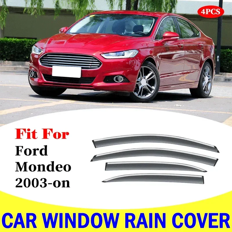 

For Ford Mondeo 2013-on window visor car rain shield deflectors awning trim cover exterior rain cover car accessories