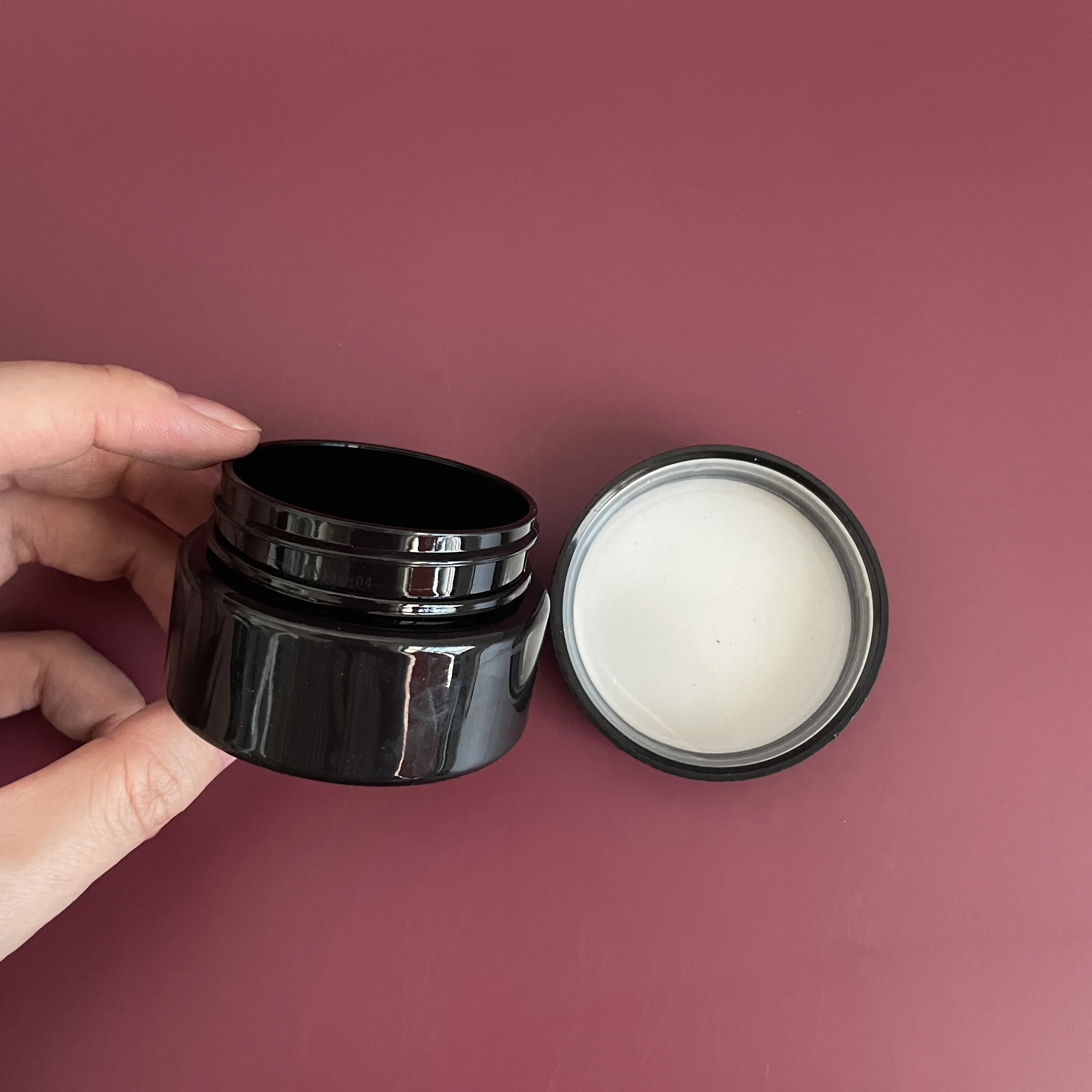 ALL BLACK Concentrate Jars with Lid Storage Box