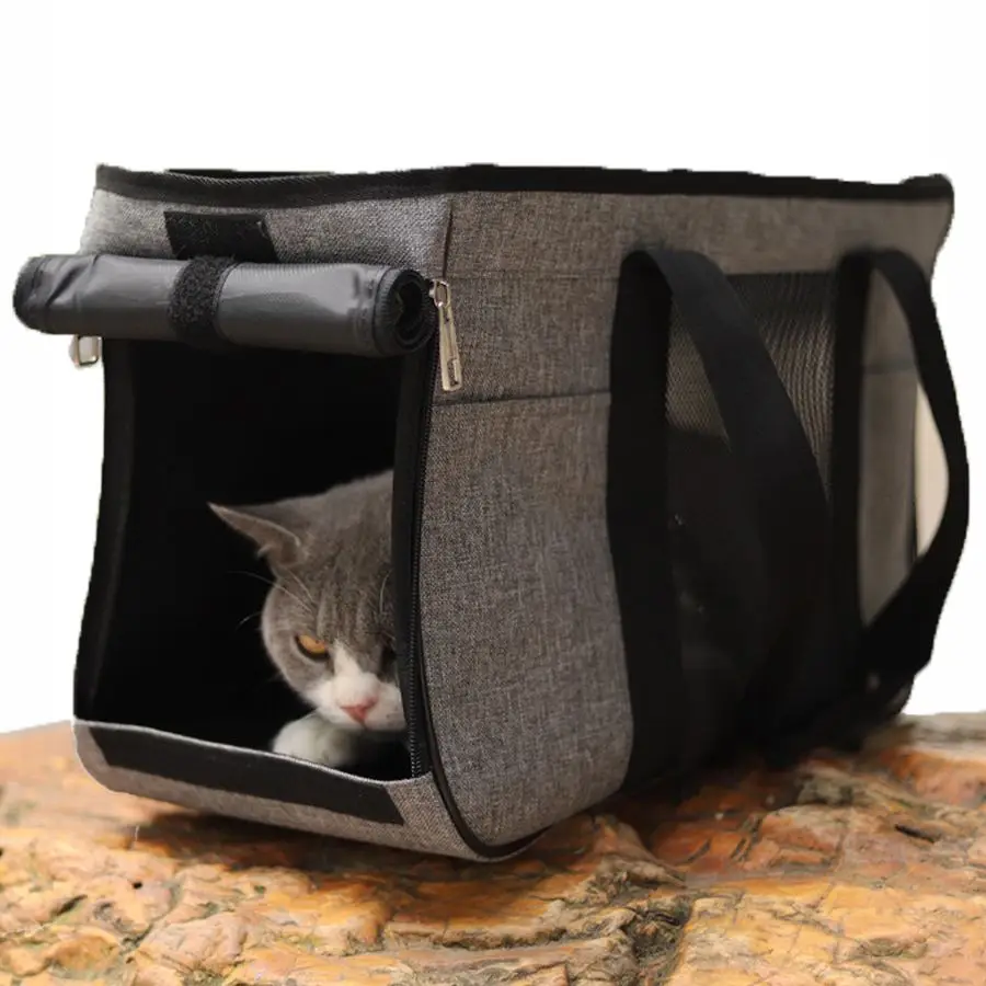 Carrier For Cat Puppy Portable Tote Premium Oxford Cloth Holder Car Bag Mesh Breathable Dirt-proof Vehicle Outdoor Subway