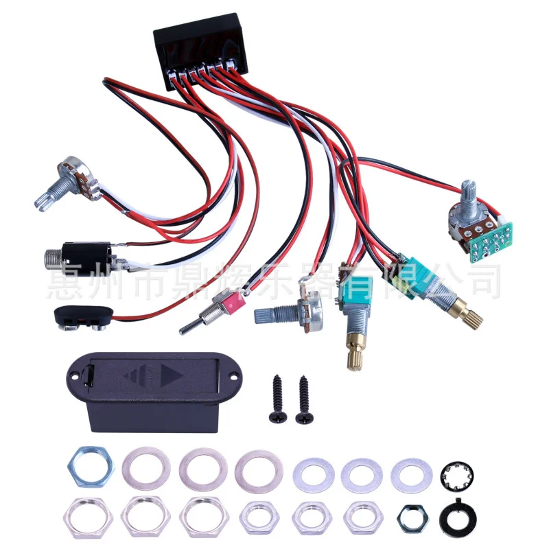 Active/Passive Switchable Bass Pickup Wire 4-Section Tone Adjustment Line Guitar & Bass