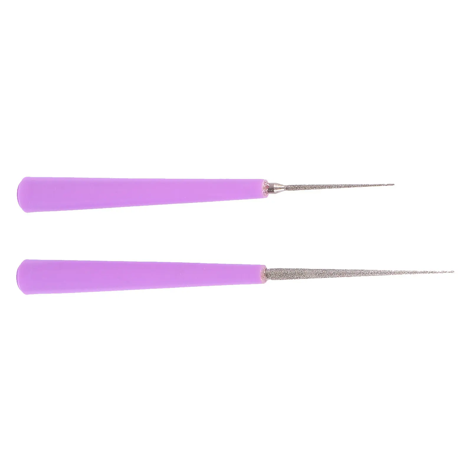 2Pcs Professional Bead Hole Puncher Reamer Set for DIY Jewelry Making Easy Grip Anti-Slip Handle Portable Craft Bead Enlarging