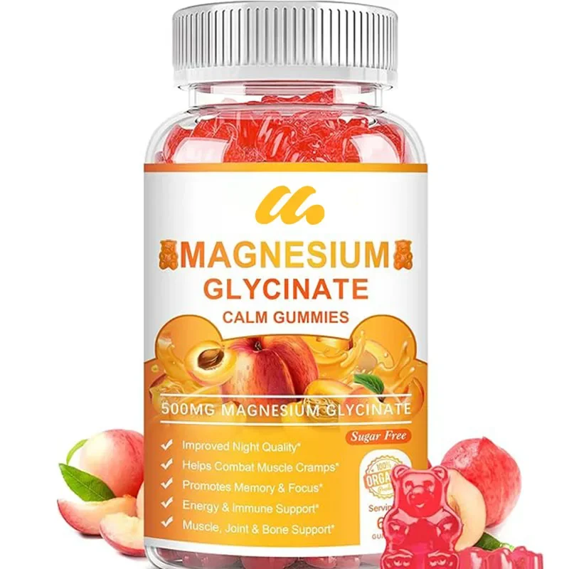 Magnesium glycinate gummies contain citrate, taurine, and Matale - supplements containing vitamins D, B6, K2, and calcium