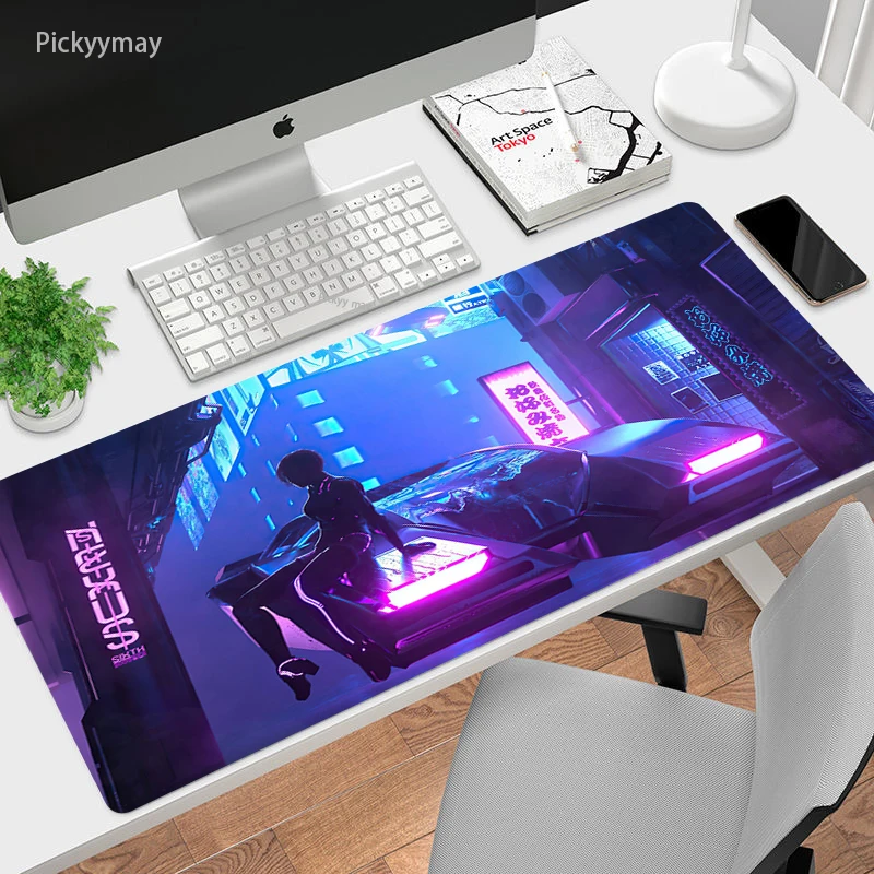 Chuột Lớn Miếng Lót Bàn Phím Cyberpunk Laptop Game Thủ Cao Su Vắt Sổ Chuột Lớn Thảm XXL Miếng Lót Chuột Bàn Cup Thảm Chuột Chơi Game miếng Lót