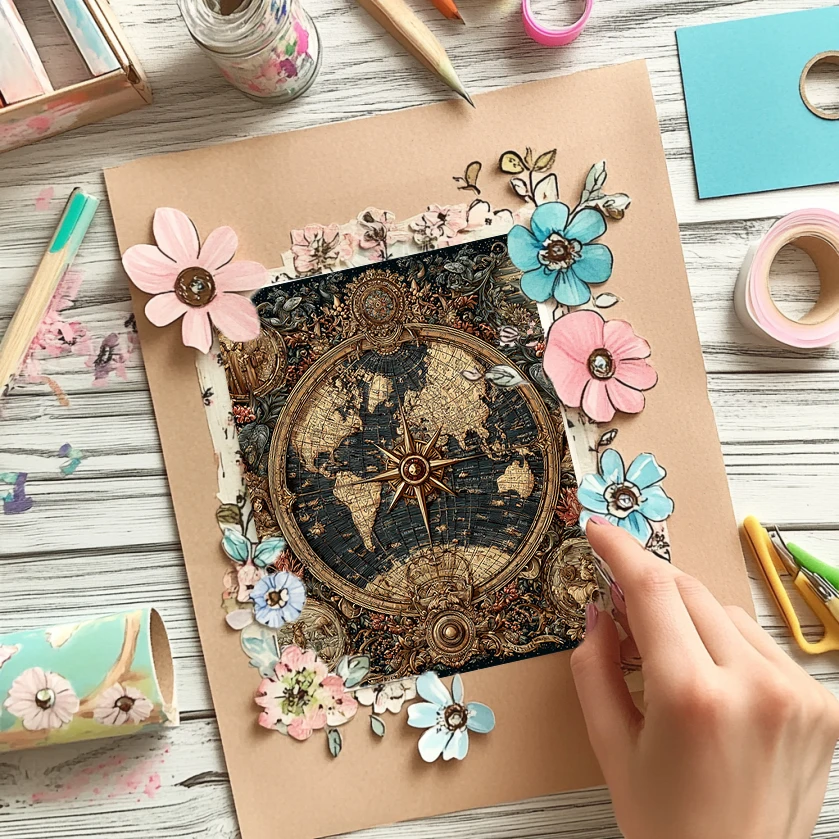 Paket Kertas Scrapbooking 36 Lembar (6x6): Cetakan Pastel Geometris untuk Origami, Pembuatan Kartu & Jurnal Seni – Alat Tulis Bergaya