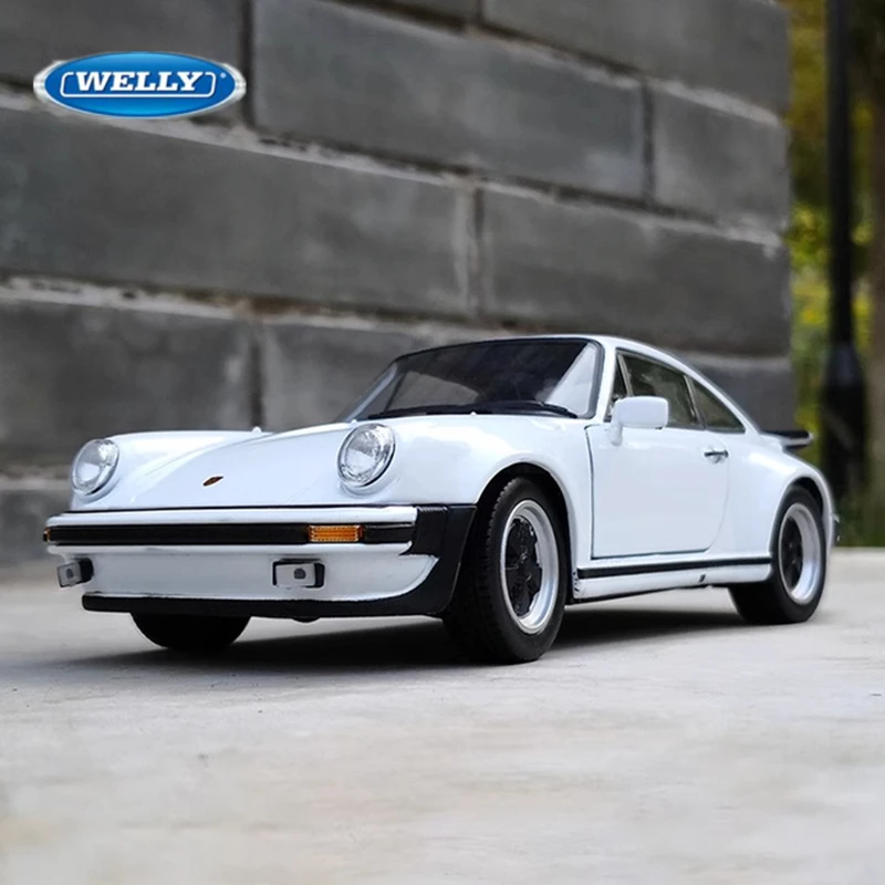 WELLY 1:24 1974 Porsche 911 Turbo 3.0 Alloy Sports Car Model Diecast Metal Toy Vehicle Car Model Simulation Collection Kids Gift