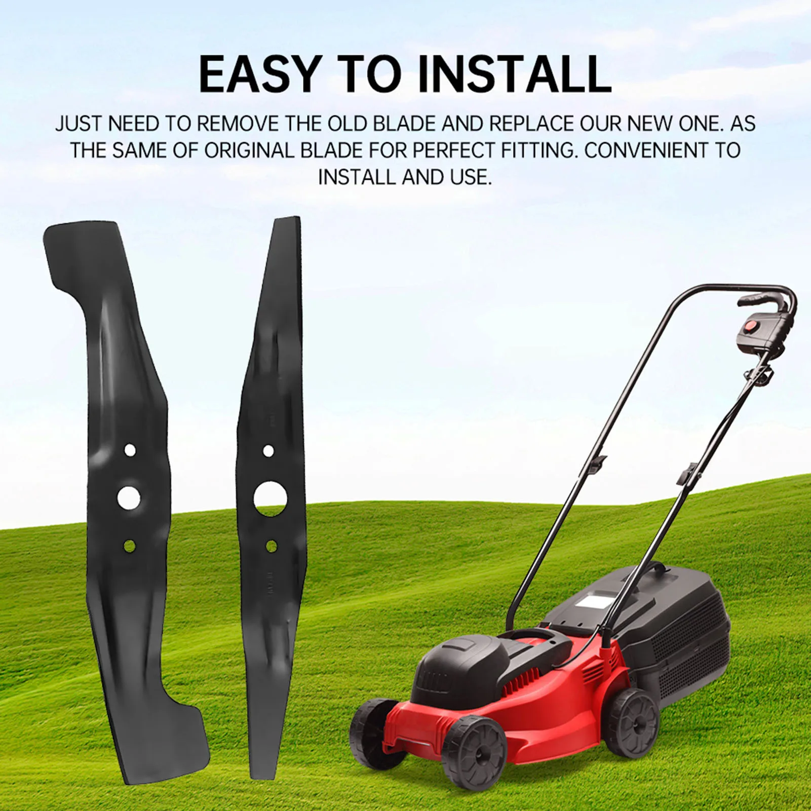 

2 Pack 72511-VL0-S00 72531-VH7-000 21 Inch Mower Blade Set Compatible with for HRR2169PKA HRR2169VKA HRR2169VLA HRR2169VYA