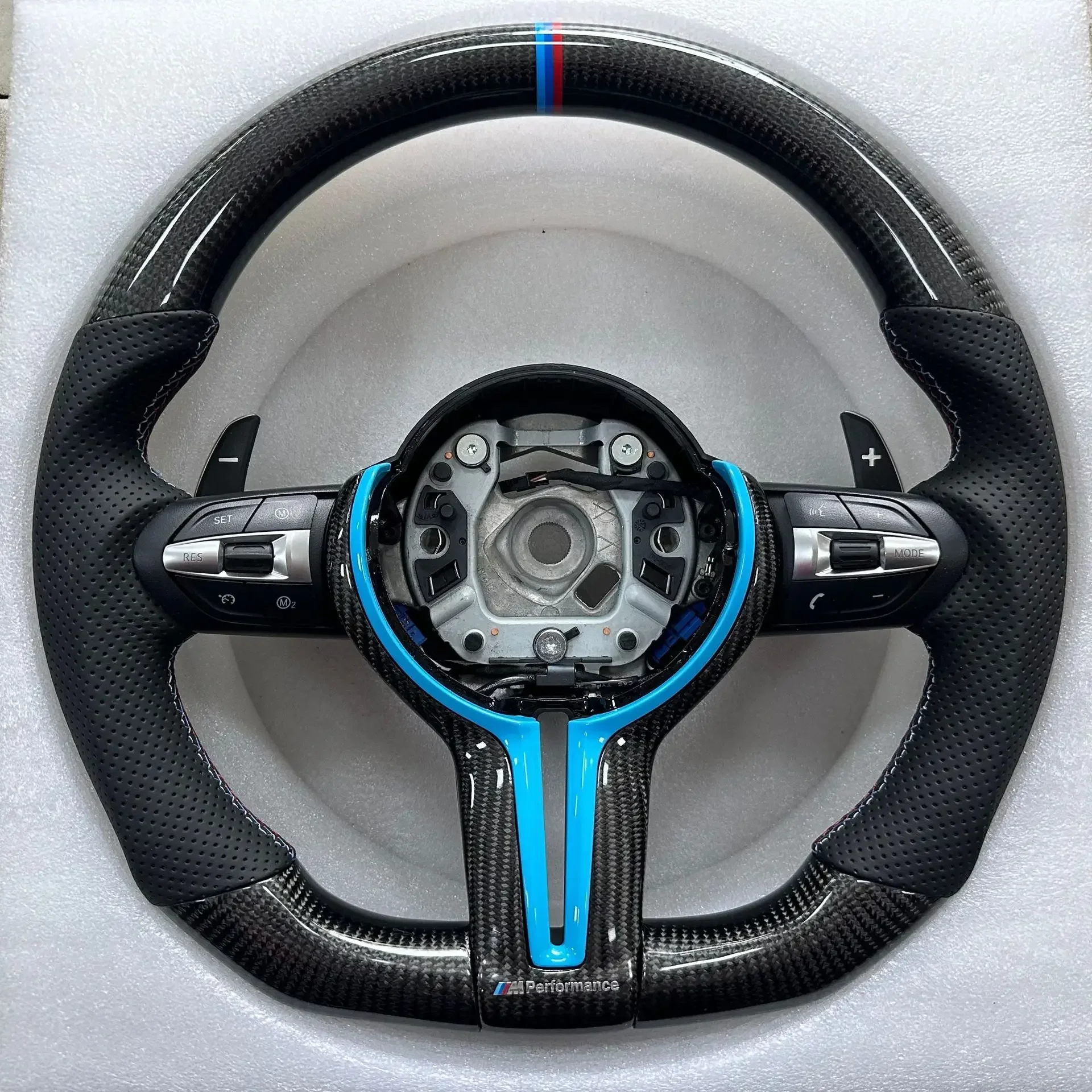 For BMW F10 F20 F30 F15 F16 F25 F26 F22 F32 F02 F12 F33 F01M3 Chassis Racing Steering Wheel Carbon Fiber Steering Wheel Assembly