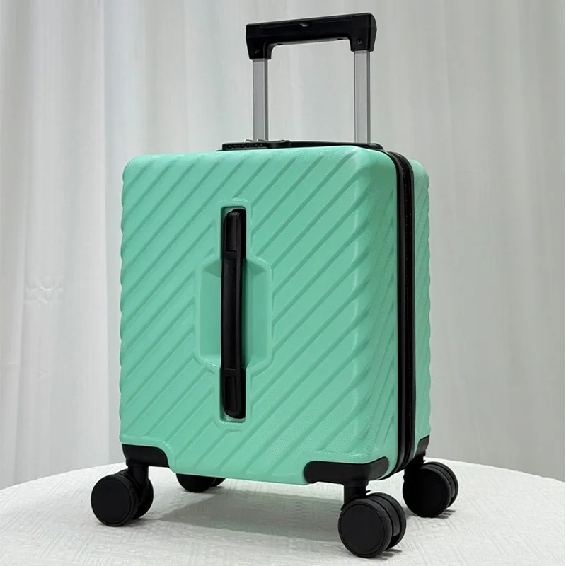 Maleta de mano de 14 pulgadas, caja de equipaje pequeña adecuada tanto para hombres como para mujeres, ligera con ruedas giratorias de gran capacidad