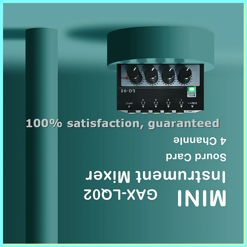 

Портативный стереофонический 4-канальный усилитель для наушников, предусилитель 1 вход/4 выхода для прямых трансляций, записи, микшерный пульт, вилка стандарта США (ABFT)