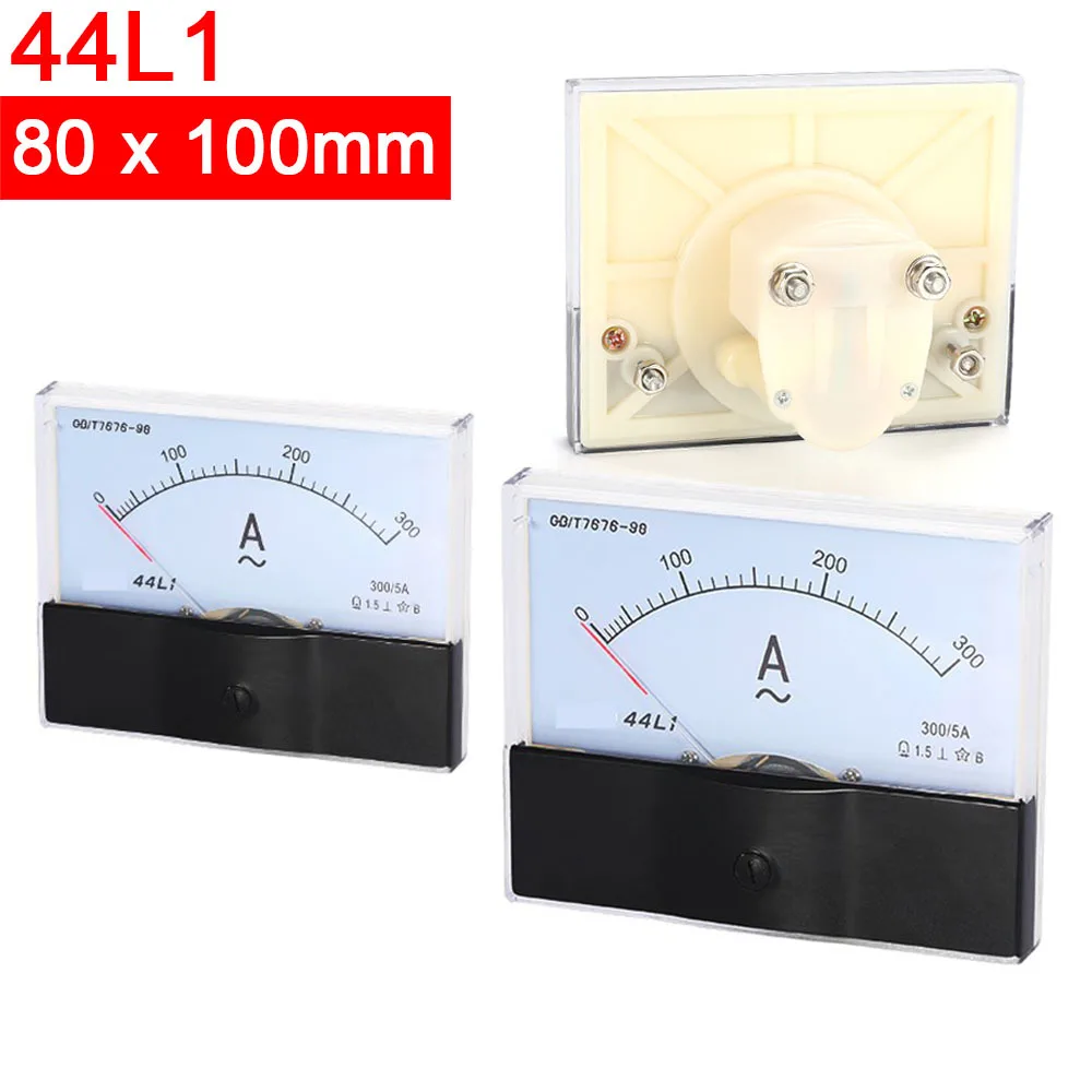 

44L1 AC Voltmeter Meter Pointer 5V 10V 15V 20V 25V 30V 50V 75V 100V 150V 200V 300V 450V 500V 600V Voltage Panel Meter