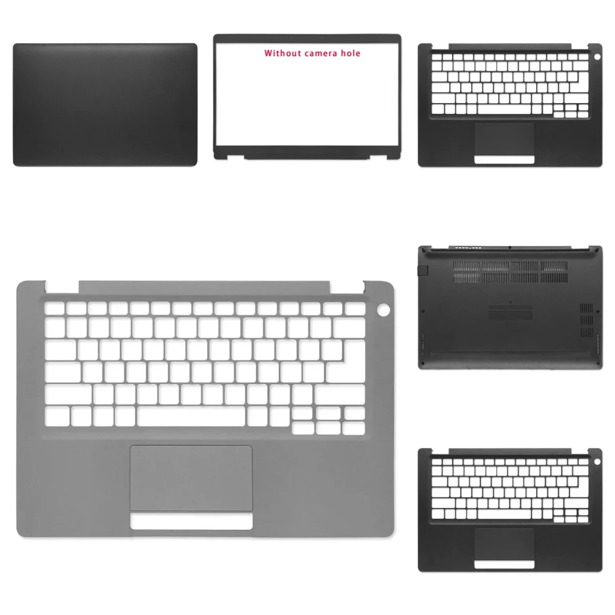 

Latitude 5300, E5300 Series Laptop: LCD Top Cover, Front Panel, Palm Rest, Bottom Cover Left and Right Keys, Hinge