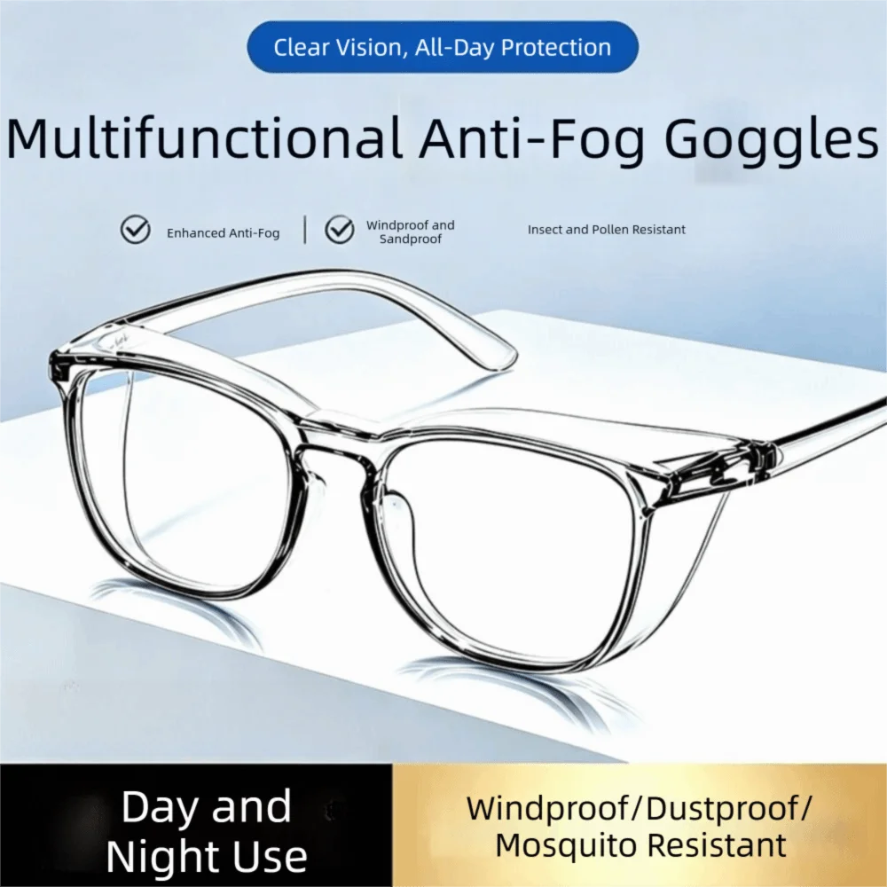 Side Shields Safety Glasses Blue Light Blocking Scratch Resistant Protective Spectacles Anti Dust Comfortable To Wear
