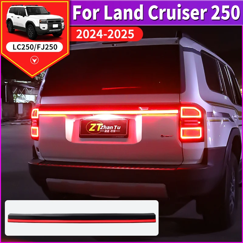 

For Toyota 2024 2025 Land Cruiser Prado LC250 250 1958 First Edition LED Through-type Tail light Exterior Upgraded Accessories