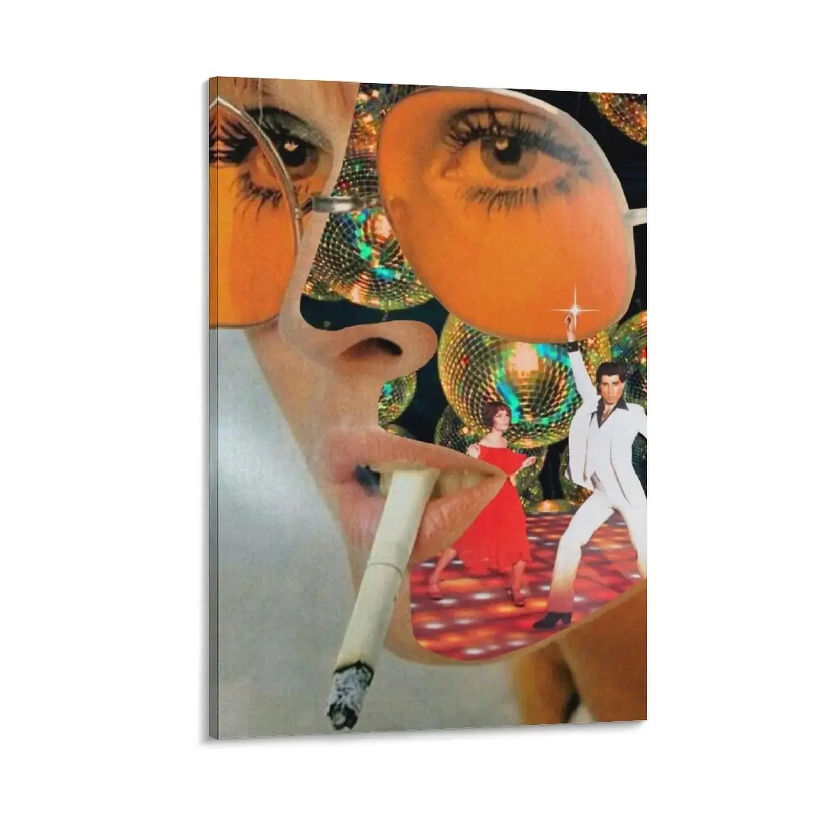 

Thinking About Disco Canvas Painting Decoration wall Decorative picture anime room decor