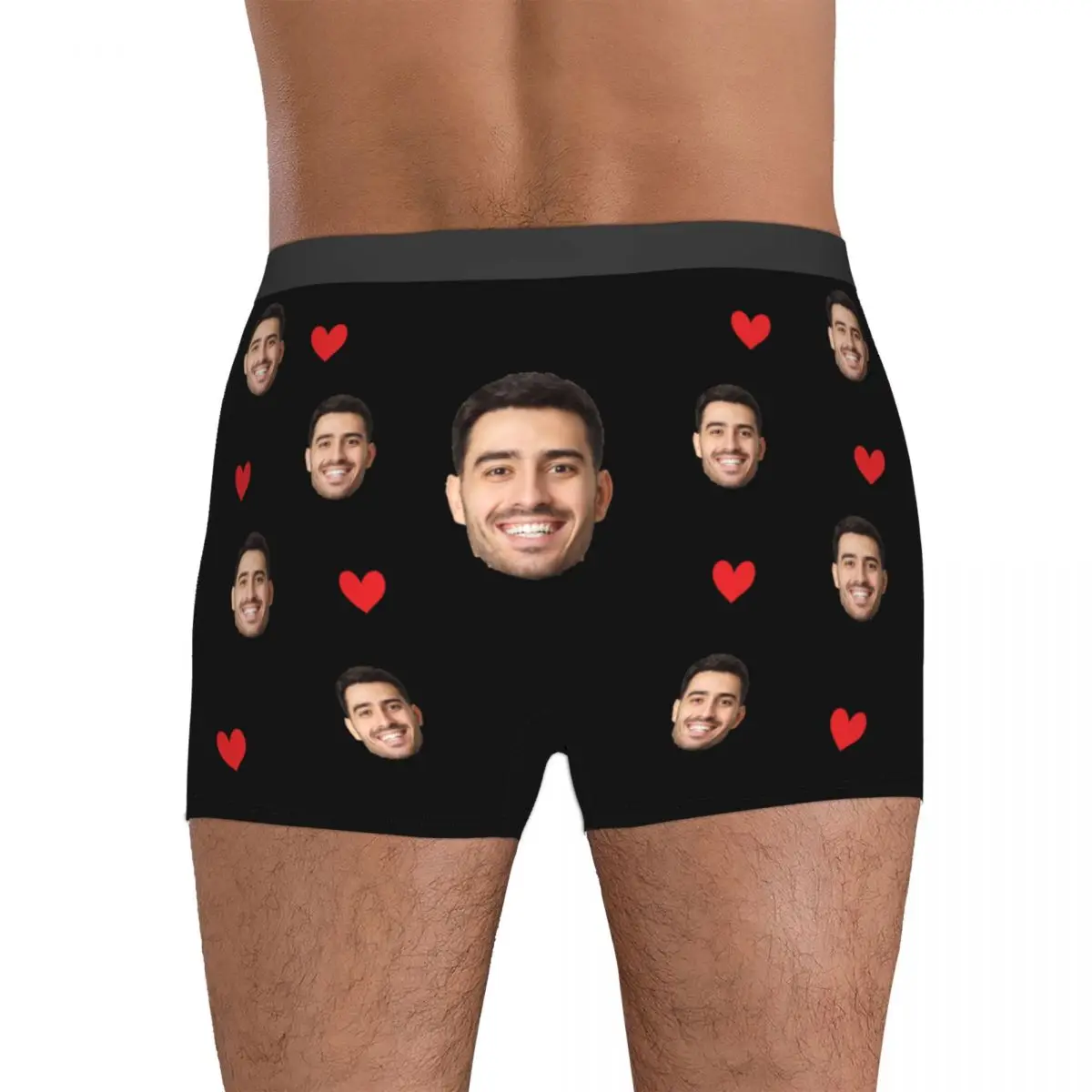 Men Gift Custom Face Boxers Valentine\'s Day Gift Personalized Photo Underwear Design Birthday Boxer Briefs for Boyfriend Husband