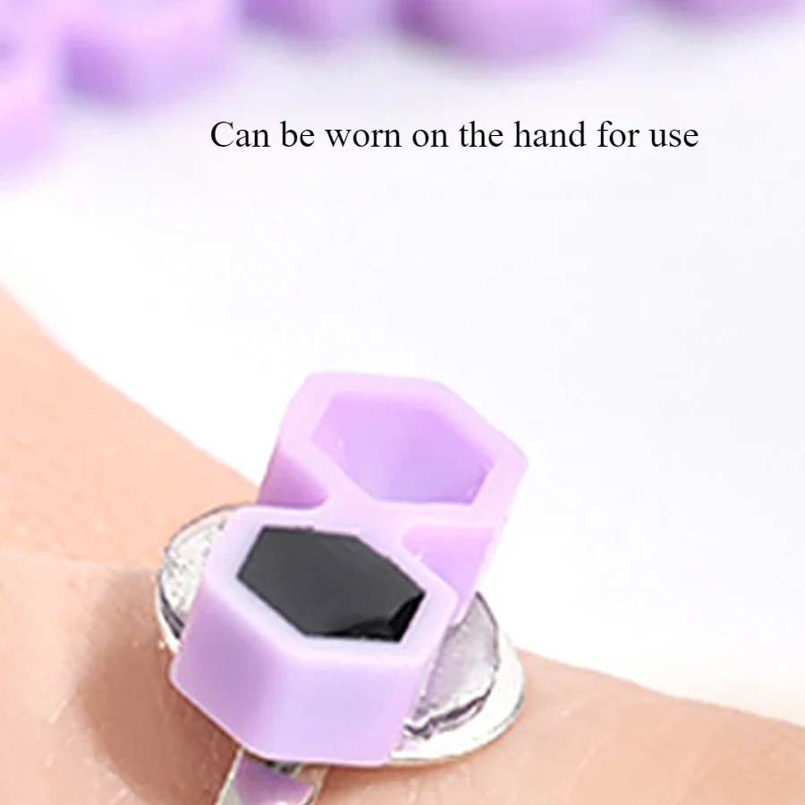 200 قطعة رمش تمديد الغراء كأس صينية أدوات ماكياج رمش تمديد اكسسوارات جلدة لوازم الماس رمش الغراء تأخير كوب