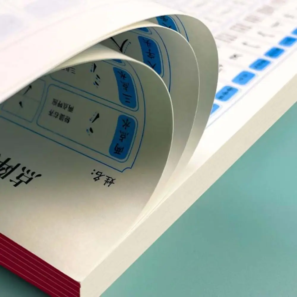 100sheets Calligraphy Practice Paper Basic Stroke Handwriting Hard Pen Paper Daily Training Typologies Chinese Copybook