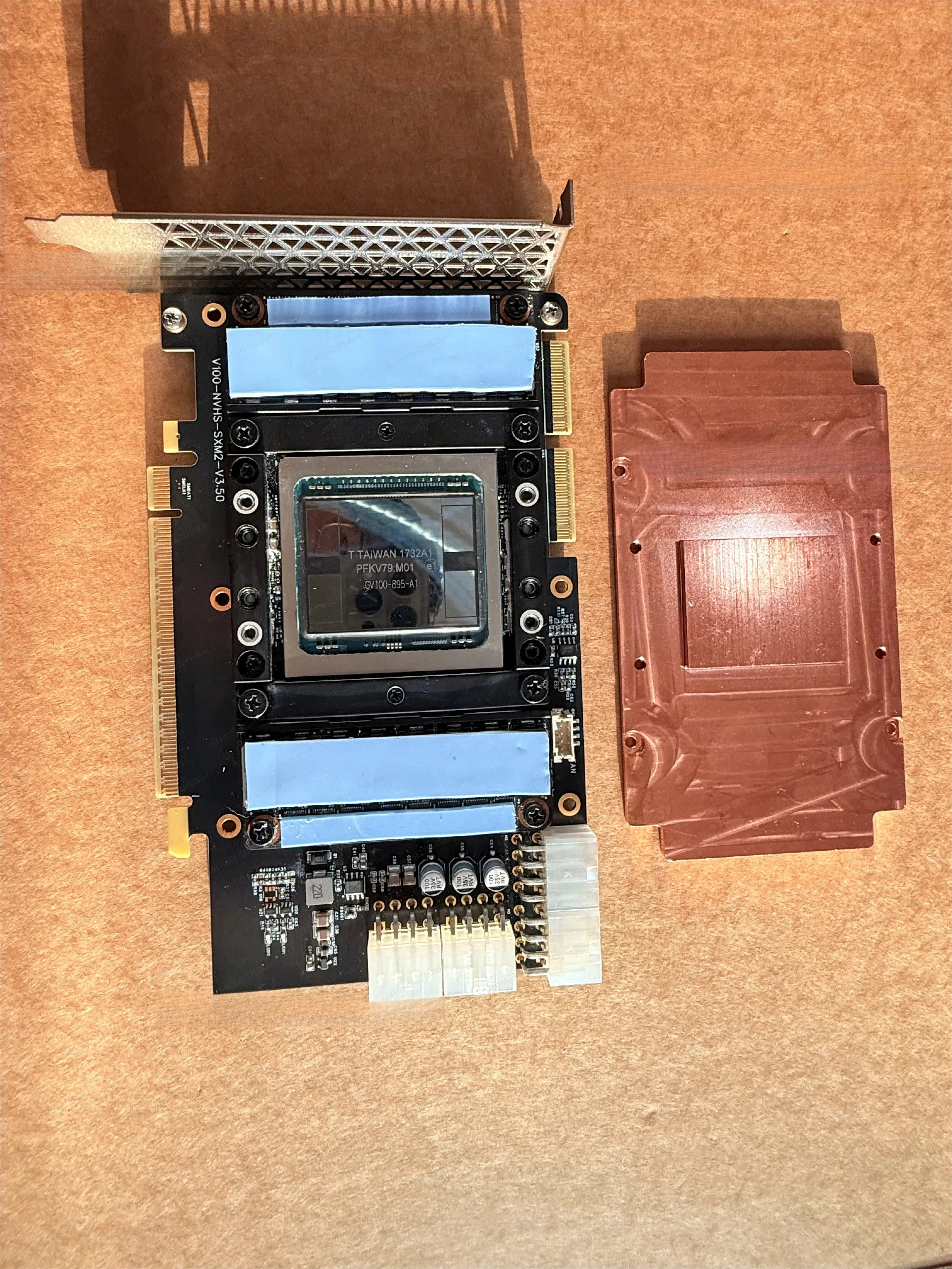 V100 32GB SXM2 PCIE Computing Graphics Card With Pure Copper Cooling Plate Server Hardware Parts
