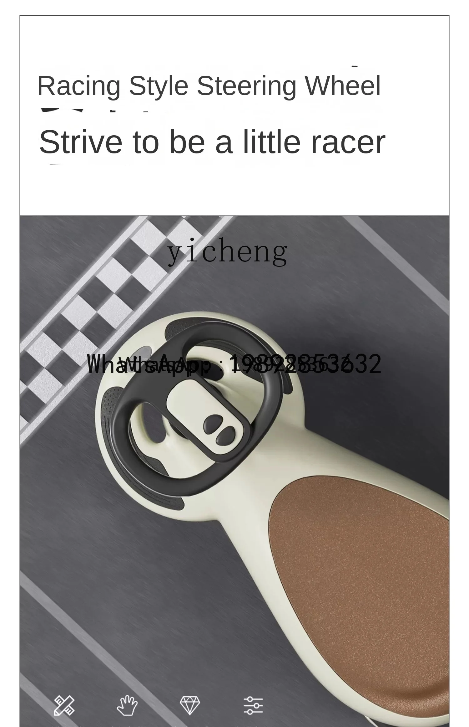 AD  Swing Car Children  Luge Anti-Rollover Baby Baby Walker Sitting Adult Baby Kiddie Ride