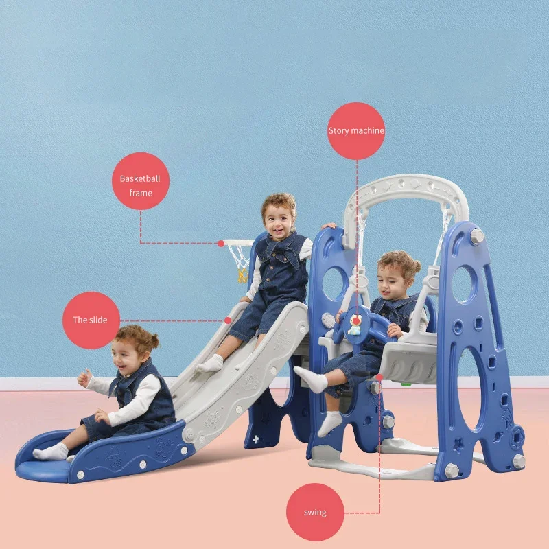 New design baby kid slides and swing indoors baby slide baby swing outdoor play set playground