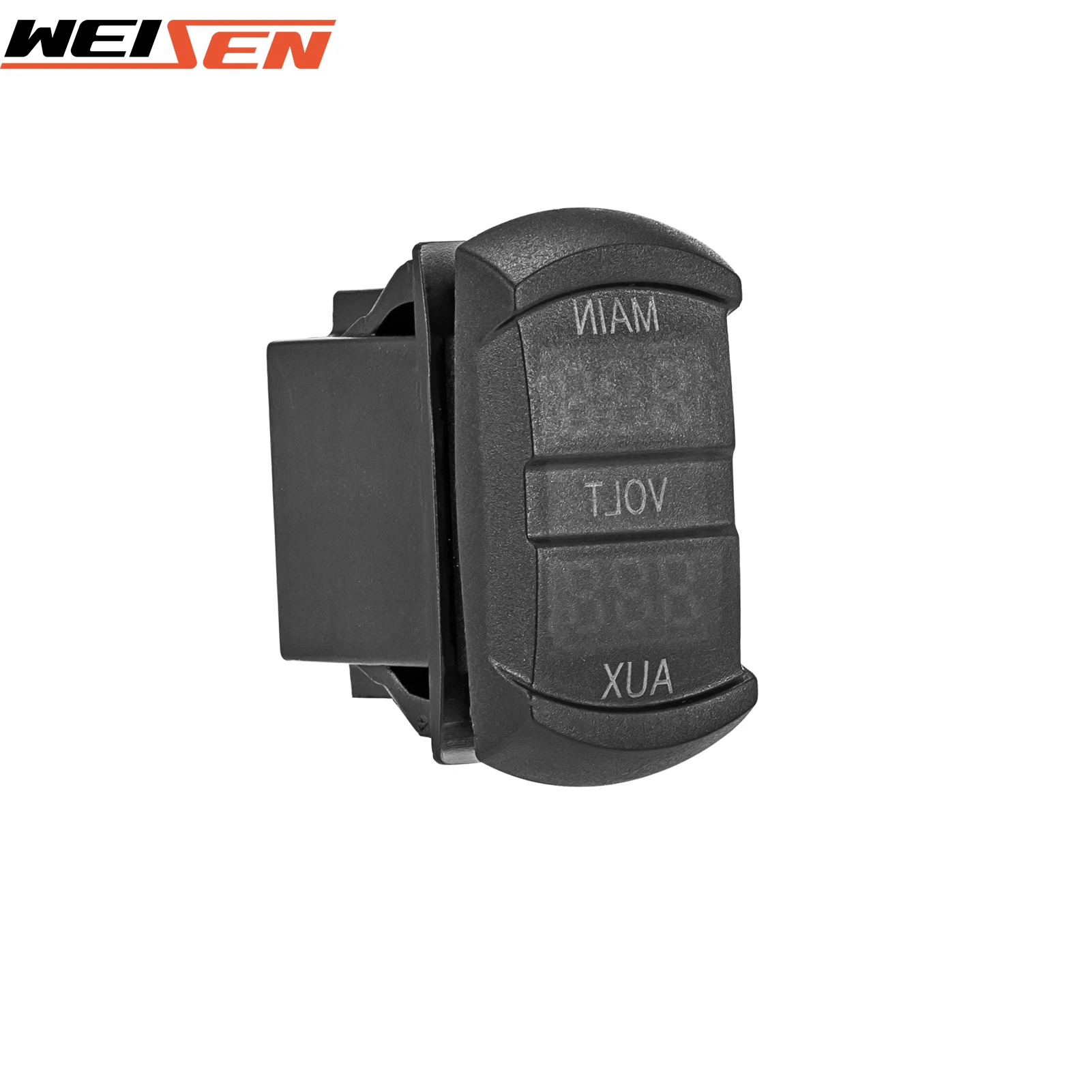 Universal 12-60V Rocker Switch Design LED Digital Dual Voltmeter Voltage for Car Motorcycle ATV UTV RV Vehicles and Marine Boat