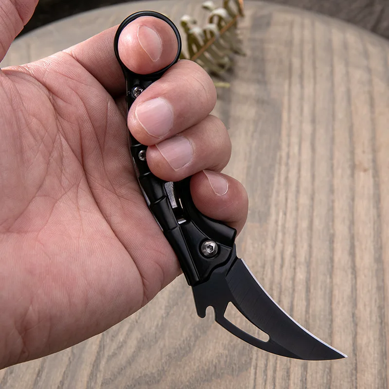 Outdoor Folding Claw Knife Multi Bending Knife Camping BBQ Knives Cutting Wilderness Self Defense Knife CS GO Karambit Knife